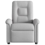 vidaXL Scaun reclinabil electric pentru masaj Cloud Grey Fabric vidaXL Scaun reclinabil electric pentru masaj Cloud Grey Fabric