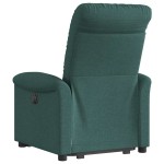vidaXL Fotoliu rabatabil ridicare pe verticală, verde închis, textil vidaXL Fotoliu rabatabil ridicare pe verticală, verde închis, textil