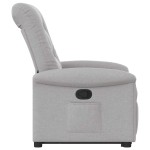 vidaXL Scaun înclinabil vertical din țesătură gri nor