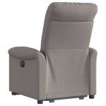 vidaXL Fotoliu electric rabatabil cu ridicare, gri taupe, textil