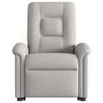 vidaXL Scaun reclinabil electric, țesătură gri nor