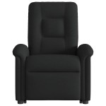 vidaXL Fotoliu electric de masaj rabatabil cu ridicare, negru, textil