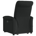 vidaXL Fotoliu electric de masaj rabatabil cu ridicare, negru, textil