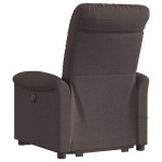vidaXL Fotoliu electric masaj rabatabil cu ridicare maro închis textil vidaXL Fotoliu electric masaj rabatabil cu ridicare maro închis textil
