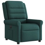 vidaXL Fotoliu rabatabil electric, verde închis, material textil vidaXL Fotoliu rabatabil electric, verde închis, material textil