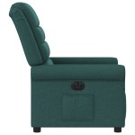 vidaXL Fotoliu rabatabil electric, verde închis, material textil vidaXL Fotoliu rabatabil electric, verde închis, material textil