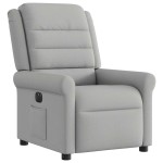 vidaXL Scaun reclinabil electric Cloud Grey Fabric