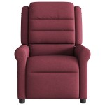 vidaXL Fotoliu electric de masaj rabatabil, roșu vin, textil vidaXL Fotoliu electric de masaj rabatabil, roșu vin, textil