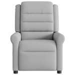 vidaXL Scaun reclinabil electric pentru masaj Cloud Grey Fabric vidaXL Scaun reclinabil electric pentru masaj Cloud Grey Fabric