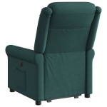 vidaXL Fotoliu rabatabil ridicare pe verticală, verde închis, textil vidaXL Fotoliu rabatabil ridicare pe verticală, verde închis, textil