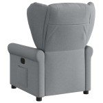vidaXL Fotoliu rabatabil electric, gri deschis, textil