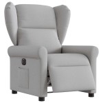 vidaXL Scaun reclinabil electric Cloud Grey Fabric vidaXL Scaun reclinabil electric Cloud Grey Fabric