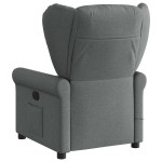 vidaXL Fotoliu electric de masaj rabatabil, gri închis, textil