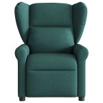 vidaXL Fotoliu electric de masaj rabatabil, verde închis, textil vidaXL Fotoliu electric de masaj rabatabil, verde închis, textil