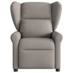 vidaXL Fotoliu electric de masaj rabatabil, gri taupe, textil