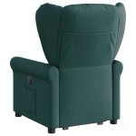 vidaXL Fotoliu rabatabil ridicare pe verticală, verde închis, textil vidaXL Fotoliu rabatabil ridicare pe verticală, verde închis, textil