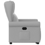vidaXL Scaun înclinabil vertical din țesătură gri nor vidaXL Scaun înclinabil vertical din țesătură gri nor