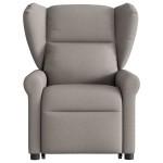 vidaXL Fotoliu electric rabatabil cu ridicare, gri taupe, textil