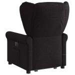 vidaXL Fotoliu electric de masaj rabatabil cu ridicare, negru, textil
