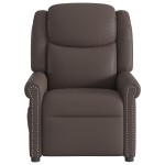 vidaXL Scaun electric pentru masaj pentru relaxare maro strălucitoare