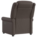 vidaXL Scaun electric pentru masaj pentru relaxare maro strălucitoare