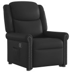 vidaXL Scaun rabatabil vertical din piele artificială neagră lucioasă vidaXL Scaun rabatabil vertical din piele artificială neagră lucioasă