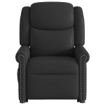 vidaXL Scaun reclinabil electric pe picioare neagră lucioasă