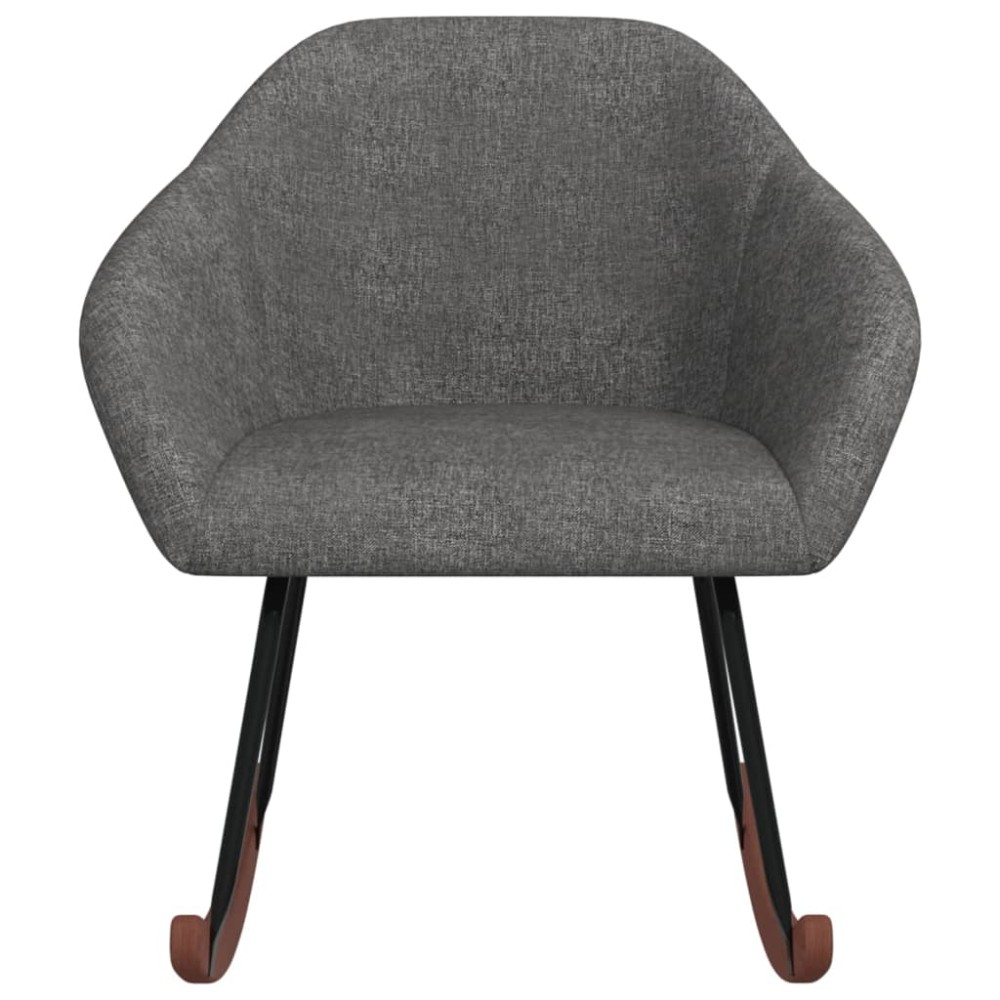 vidaXL Scaun balansoar, gri închis, material textil