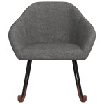vidaXL Scaun balansoar, gri închis, material textil