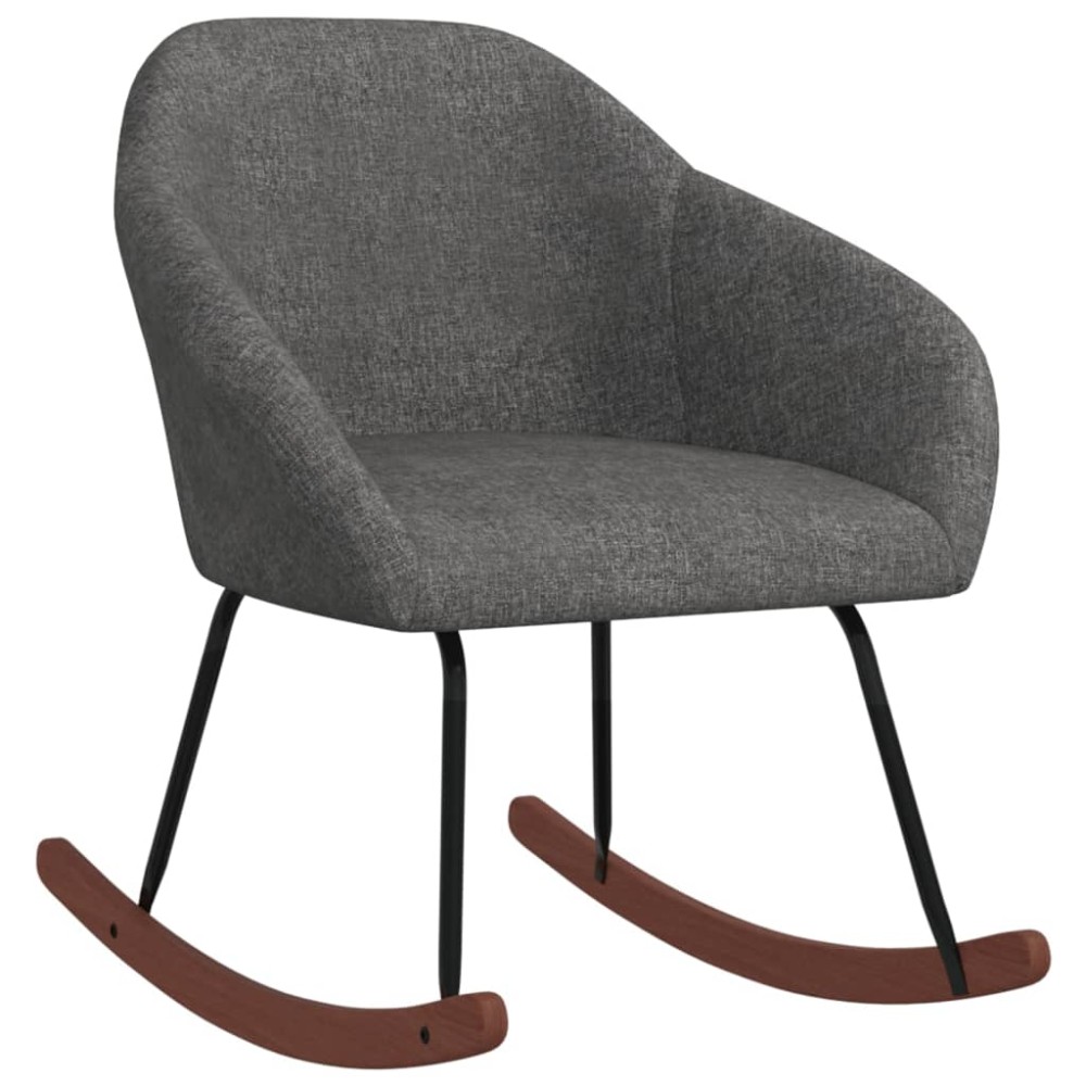 vidaXL Scaun balansoar, gri închis, material textil