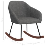 vidaXL Scaun balansoar, gri închis, material textil
