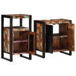 vidaXL Set de mobilier pentru baie 2 pcs Maro Lemn masiv reciclat vidaXL Set de mobilier pentru baie 2 pcs Maro Lemn masiv reciclat