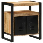 vidaXL Set de mobilier pentru baie 2 pcs Maro Lemn de mango brut