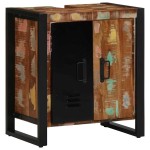 vidaXL Set de mobilier pentru baie cu raft 2 pcs Lemn recuperat masiv