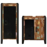 vidaXL Set de mobilier pentru baie cu raft 2 pcs Lemn recuperat masiv