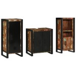 vidaXL Set de mobilier pentru baie cu raft 3 pcs Lemn recuperat solid vidaXL Set de mobilier pentru baie cu raft 3 pcs Lemn recuperat solid