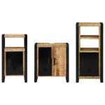 vidaXL Set de mobilier pentru baie 3 pcs Maro Lemn de mango solid vidaXL Set de mobilier pentru baie 3 pcs Maro Lemn de mango solid