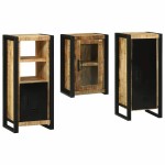 vidaXL Set de mobilier pentru baie 3 pcs Maro Lemn de mango solid