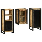 vidaXL Set de mobilier pentru baie 3 pcs Maro Lemn de mango solid