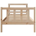 vidaXL Cadru de pat fără saltea, 75x190 cm, lemn masiv de pin