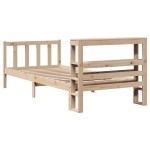 vidaXL Cadru de pat fără saltea, 75x190 cm, lemn masiv de pin