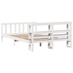 vidaXL Cadru de pat fără saltea, alb, 120x190 cm, lemn masiv pin vidaXL Cadru de pat fără saltea, alb, 120x190 cm, lemn masiv pin
