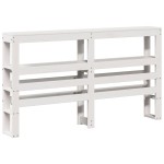 vidaXL Cadru de pat fără saltea, alb, 120x190 cm, lemn masiv pin vidaXL Cadru de pat fără saltea, alb, 120x190 cm, lemn masiv pin