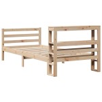 vidaXL Cadru de pat fără saltea, 75x190 cm, lemn masiv de pin
