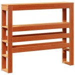 vidaXL Pat de zi fără saltea, maro ceruit, 90x200 cm, lemn masiv pin