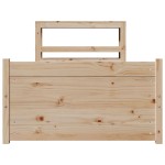 vidaXL Cadru de pat cu tăblie, 75x190 cm, lemn masiv de pin vidaXL Cadru de pat cu tăblie, 75x190 cm, lemn masiv de pin