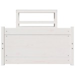 vidaXL Cadru de pat cu tăblie, alb, 75x190 cm, lemn masiv de pin vidaXL Cadru de pat cu tăblie, alb, 75x190 cm, lemn masiv de pin