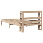 vidaXL Cadru de pat cu tăblie, 90x190 cm, lemn masiv pin vidaXL Cadru de pat cu tăblie, 90x190 cm, lemn masiv pin