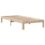 vidaXL Cadru de pat cu tăblie, 90x200 cm, lemn masiv de pin vidaXL Cadru de pat cu tăblie, 90x200 cm, lemn masiv de pin