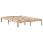 vidaXL Cadru de pat cu tăblie, 160x200 cm, lemn masiv de pin vidaXL Cadru de pat cu tăblie, 160x200 cm, lemn masiv de pin